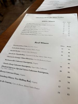 Menu photo 1 King's Arms Tavern Williamsburg, VA Menu photo 1 King's Arms Tavern Williamsburg, VA