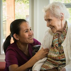 Senior Path Specialists - Senior Path Specialists Caregiver with Client