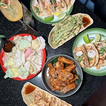 NOA by September in Bangkok - Happy hour spread - Thai Near Me - New Haven, Connecticut