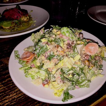Copper Crown - Romaine hearts salad: buttermilk dressing, bacon, corn nuts --somehow this works beautifully and doesn't feel heavy! - New American Near Me - Asheville, North Carolina Copper Crown - Romaine hearts salad: buttermilk dressing, bacon, corn nuts --somehow this works beautifully and doesn't feel heavy! - New American Near Me - Asheville, North Carolina