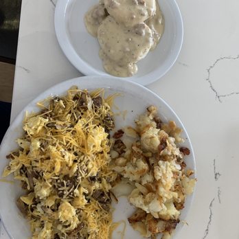 Pancake Cottage - Big Skillet scramble 18$ - Breakfast & Brunch Near Me - Avalon, California Pancake Cottage - Big Skillet scramble 18$ - Breakfast & Brunch Near Me - Avalon, California
