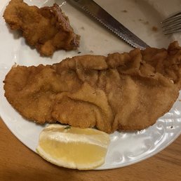 Schnitzel... 1 huge portions.