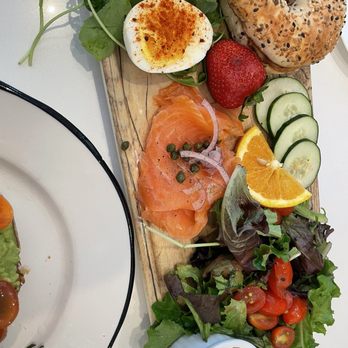 Mints & Honey - Applewood Smoked Salmon Bagel Platter - Coffee & Tea Near Me - Burlingame, California Mints & Honey - Applewood Smoked Salmon Bagel Platter - Coffee & Tea Near Me - Burlingame, California