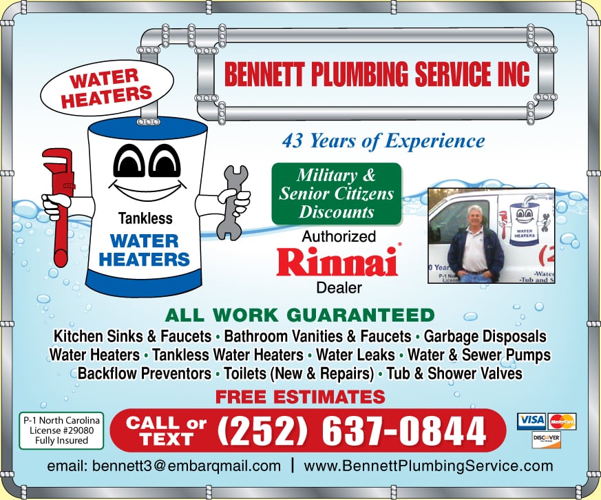 Slide of Bennett Plumbing Service