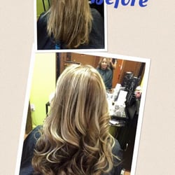Catelyn's Place Day Spa - My before and after shots. Tassani transformed my hair color and style!