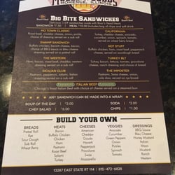 Muggs & Sudds - Lunch menu