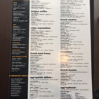 Brunch Cafe-Kildeer - Menu Front - Breakfast & Brunch Near Me - Kildeer, Illinois
