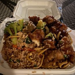 This is the basic plate for $13-- I already started eating when I took this photo so it was more full than this This is the basic plate for $13-- I already started eating when I took this photo so it was more full than this