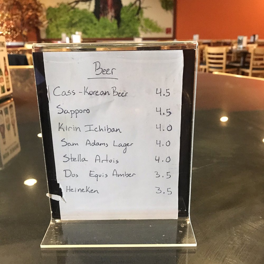 Soo Cafe - Some of the beer selections - Korean Near Me - Raleigh, North Carolina Soo Cafe - Some of the beer selections - Korean Near Me - Raleigh, North Carolina