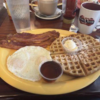 Josef's Vienna Bakery & Cafe - Crispy bacon, eggs, and their incredibly delicious waffle - Bakeries Near Me - Reno, Nevada