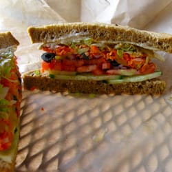 Red Barn Market - A cheese / veggie sandwich - the only things missing were gherkins!