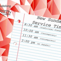 Greeneway Church - New service times add more flexibility to your weekend!