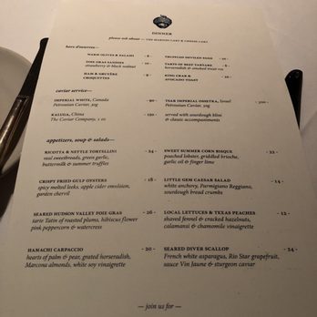 Jeffrey's - Menu - American Near Me - Austin, Texas