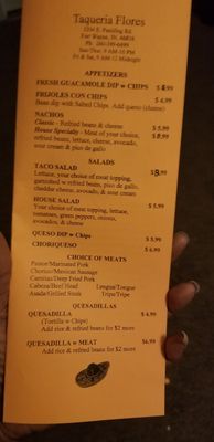 Menu photo 4 Taqueria Flores Fort Wayne, IN Menu photo 4 Taqueria Flores Fort Wayne, IN