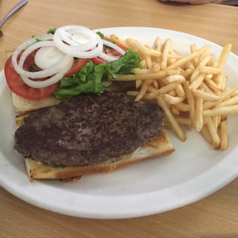Hilda's Coffee Shop - Jumbo Burger on a French Roll - Cafes Near Me - San Anselmo, California