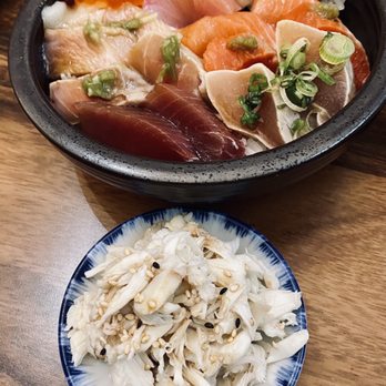 Sushi Kaunta - Half order Premium Kaisendon with real crab meat - Japanese Near Me - Kent, Washington Sushi Kaunta - Half order Premium Kaisendon with real crab meat - Japanese Near Me - Kent, Washington