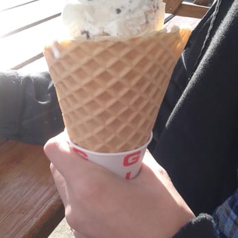 Moo Thru - Waffle cone three scoops (butter pecan, blue angel, cotton candy) - Ice Cream & Frozen Yogurt Near Me - Remington, Virginia