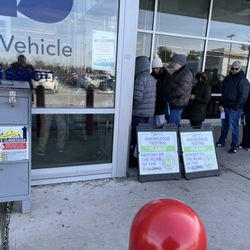 Department of Motor Vehicles - Box locked even though then dmv is open.