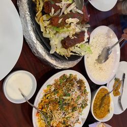 Kebab and biryani