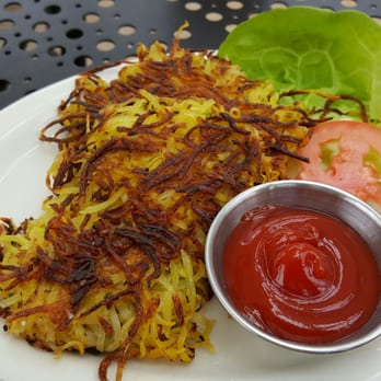 Urth Caffe - Potato latkes. - Coffee & Tea Near Me - Laguna Beach, California Urth Caffe - Potato latkes. - Coffee & Tea Near Me - Laguna Beach, California