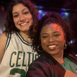 The lovely lead singer from band! She helped our team get points for our competition.