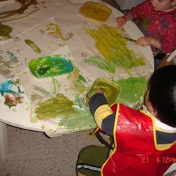 Bluebird Group Daycare Centre - Children working on art projects