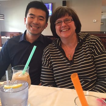 Nani Restaurant - Gracious and energetic operator (left). Happy diner (right). - Dim Sum Near Me - Madison, Wisconsin Nani Restaurant - Gracious and energetic operator (left). Happy diner (right). - Dim Sum Near Me - Madison, Wisconsin