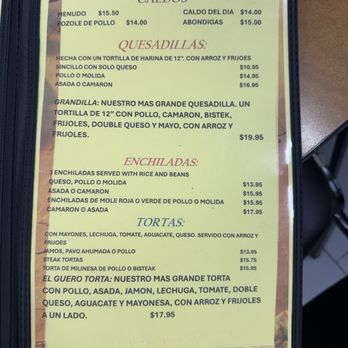 Ahi Chihuahua - Menu - Mexican Near Me - Angola, Indiana