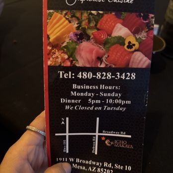Icho Izakaya Sushi & Grill - Menu. - Japanese Near Me - Mesa, Arizona Icho Izakaya Sushi & Grill - Menu. - Japanese Near Me - Mesa, Arizona