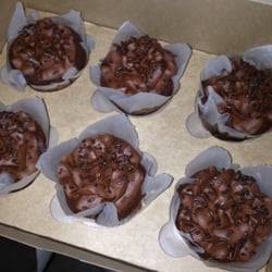 holyCUPCAKE - Johnnycakes (Chocolate-chocolate cake covered with milk chocolate frosting and chocolate sprinkles!