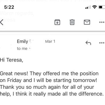 PathUp Career Coaching - Client received an offer - Career Counseling Near Me PathUp Career Coaching - Client received an offer - Career Counseling Near Me