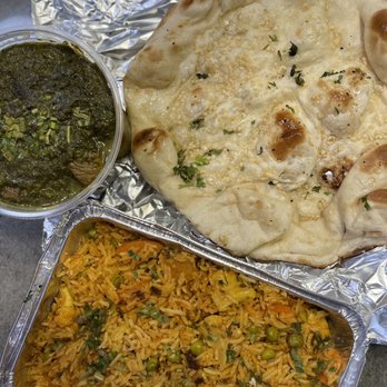 Bombay Palace - Lamb saag Vegetable biryani Garlic naan - Indian Near Me - Honolulu, Hawaii Bombay Palace - Lamb saag Vegetable biryani Garlic naan - Indian Near Me - Honolulu, Hawaii