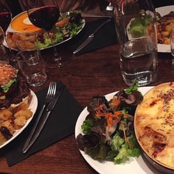 Le Broc' - Tartiflette au munster et cumin - hamburger à la raclette - welsh et entrecôte !
