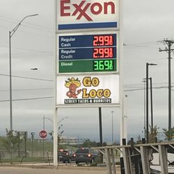 Exxon - Exxon Sign on the Highway