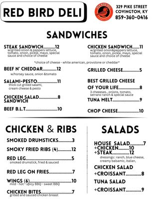 Menu photo 3 The Red Bird Deli Covington, KY Menu photo 3 The Red Bird Deli Covington, KY