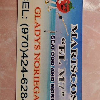 El M7 Mariscos y Mas - a picture of a business card - Seafood Near Me - Grand Junction, Colorado