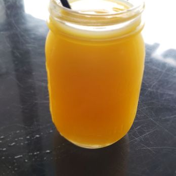 Sofrito Latin Cafe - Orange juice. It's not fresh squeezed but it doesn't contain any pulp. - Latin American Near Me - Orlando, Florida Sofrito Latin Cafe - Orange juice. It's not fresh squeezed but it doesn't contain any pulp. - Latin American Near Me - Orlando, Florida
