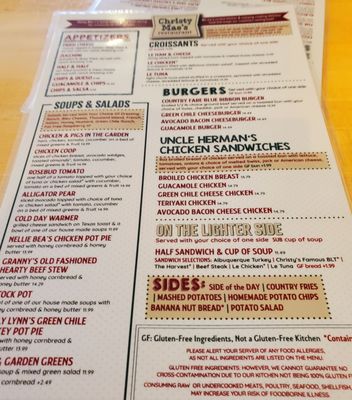 Menu photo 3 Christy Mae's Restaurant Albuquerque, NM