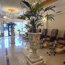 Inside the salon