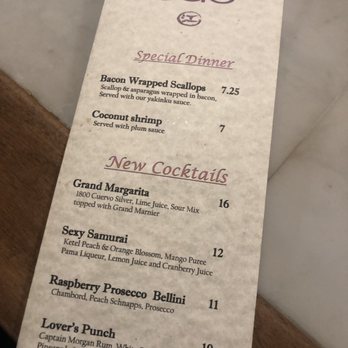 Edo Japanese Steakhouse - Cocktails - Japanese Near Me - Pelham, New York