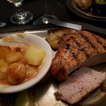 Cactus Jack's Bar and Grill - Pork chop w apples - American Near Me - Palm Desert, California