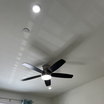 Lighting and Electrical - Bedroom. Installed 4 canless lights and kasa smart switch. No cutting of drywall but just a few holes poked. - Electricians Near Me Lighting and Electrical - Bedroom. Installed 4 canless lights and kasa smart switch. No cutting of drywall but just a few holes poked. - Electricians Near Me
