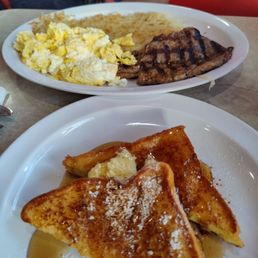 Steak and eggs w/french toast