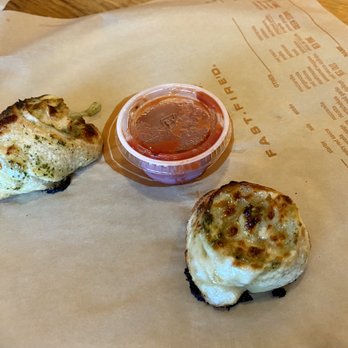 Blaze Pizza - 2 garlic knots - Salad Near Me - Holly Springs, North Carolina