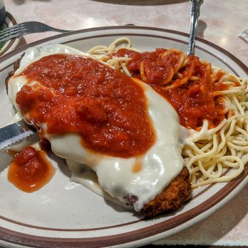 Chicken Parm w pasta