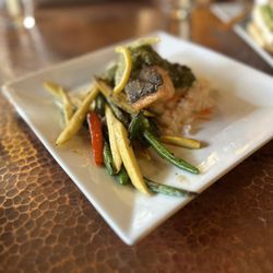 Up The Creek Bistro Wine Bar - Icelandic salmon.