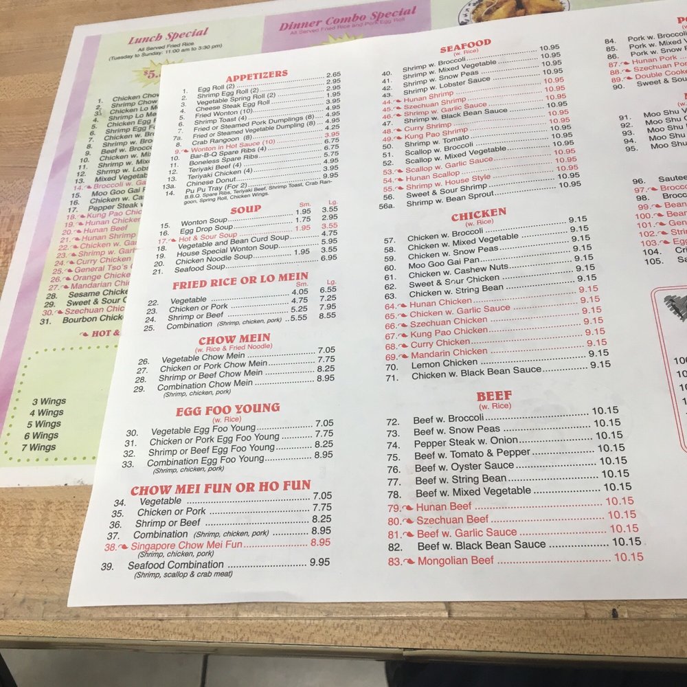Menu Menu