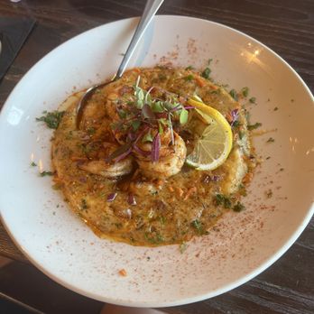 West Broad Bandshell - Seared Shrimp & Grits - Soul Food Near Me - Savannah, Georgia