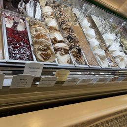 Selection of gelato