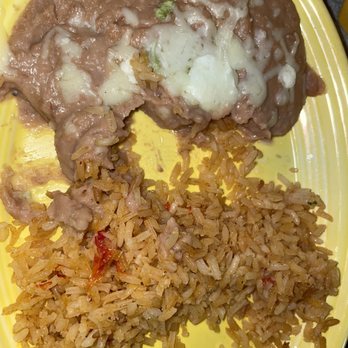 La Nopalera - Rice and beans (I couldn't wait) ‍ - Mexican Near Me - Savannah, Georgia